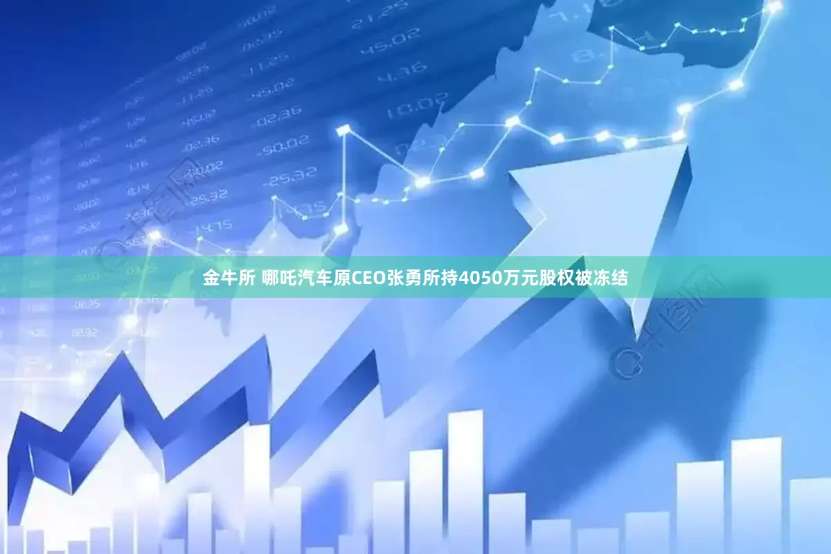 金牛所 哪吒汽车原CEO张勇所持4050万元股权被冻结